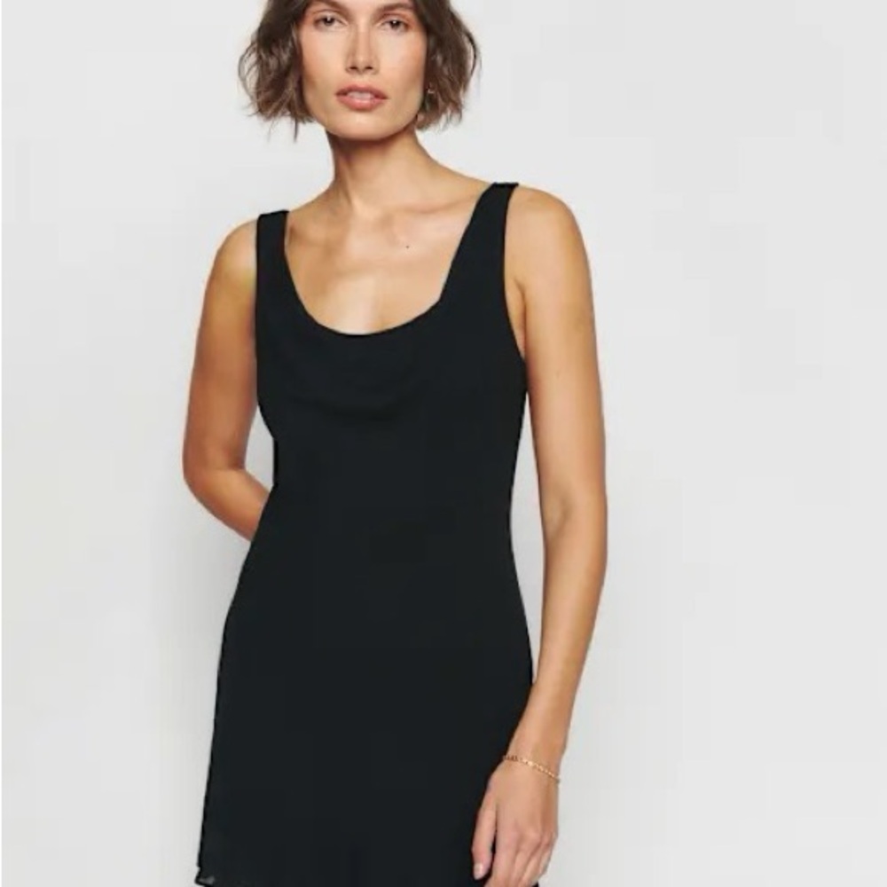 Reformation Rudie Black Mini Dress- size 4